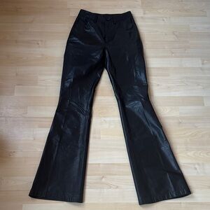 Rockins Leather Flared Pants SM